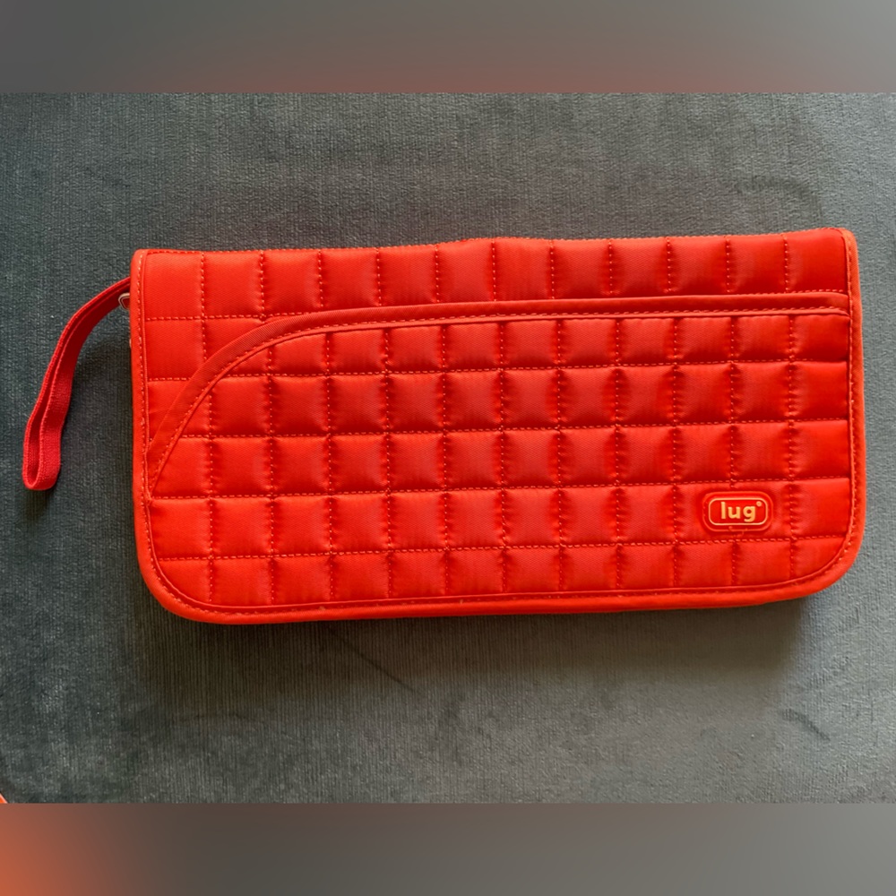 LUG New sunset (orange) tango passport wallet folio travel clutch